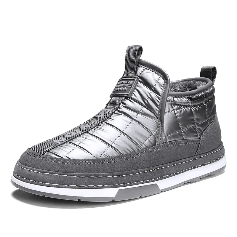 Men's Waterproof Non-slip Plus Velvet Padded Warm Snow Boots