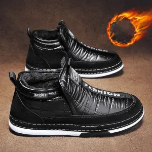 Men's Waterproof Non-slip Plus Velvet Padded Warm Snow Boots