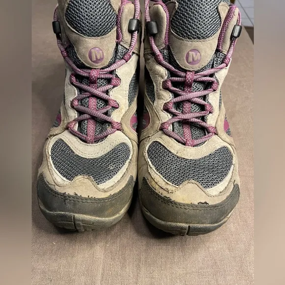 Merrell Azura Waterproof Outdoor Hiking Boots Women's‎ 9 Castle Rock Purple