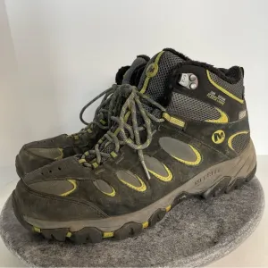 MERRELL Black Moss Hiking Lace Up Boots Dry Lined Boots 11.5