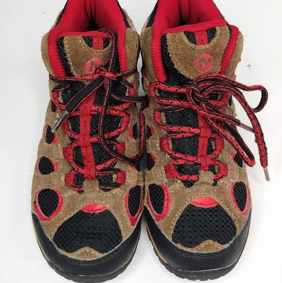 Merrell Brown Red Performance Footwear Hiking Boots