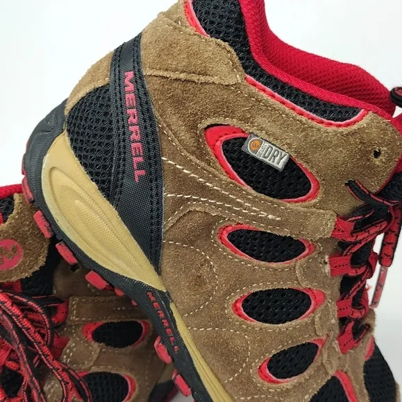 Merrell Brown Red Performance Footwear Hiking Boots