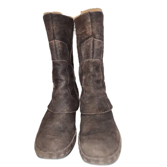 Merrell Brown Winter Boots with Suede Finish