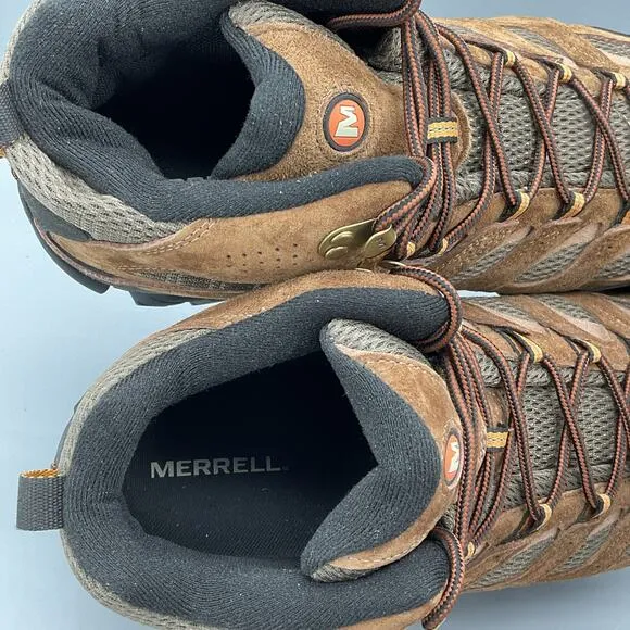 Merrell Men’s Moab 3 Waterproof Hiking Boots Brown Size 11W