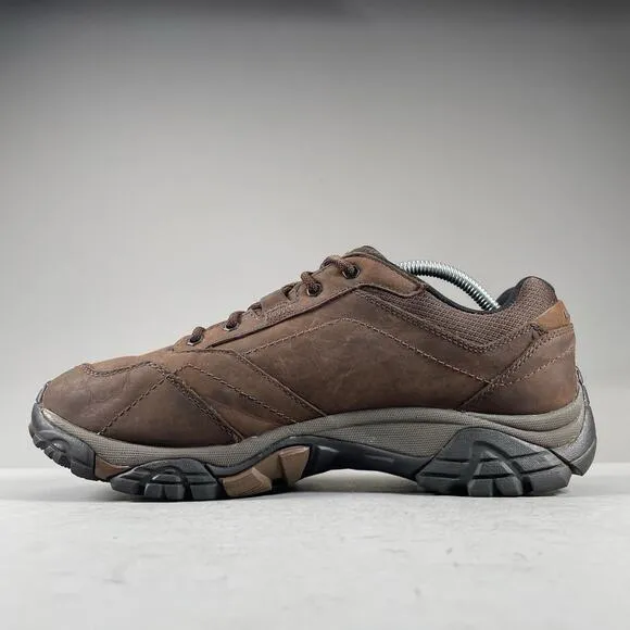 Merrell Moab Adventure Men’s Size 9 Waterproof Hiking Shoe Brown Leather Lace Up