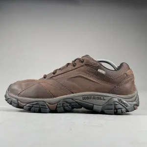 Merrell Moab Adventure Men’s Size 9 Waterproof Hiking Shoe Brown Leather Lace Up