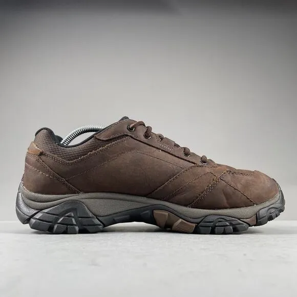 Merrell Moab Adventure Men’s Size 9 Waterproof Hiking Shoe Brown Leather Lace Up