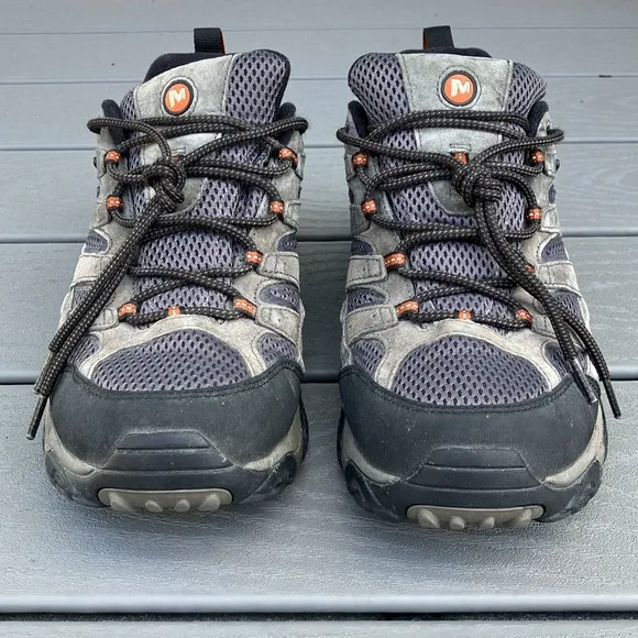 Merrell Moab Men’s Hiking Boots Leather/Mesh Upper Granite Size 11W