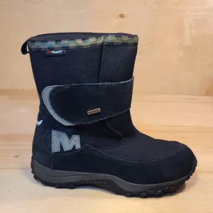 Merrell Polor Tech Tundra Black Suede Youth Winter Boots