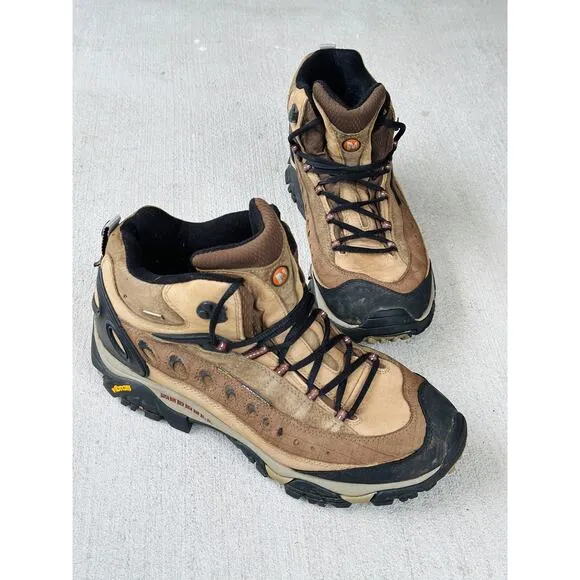 Merrell Pulse II Waterproof Mid Brown Performance Hiking Shoes Men’s US11 / EU45