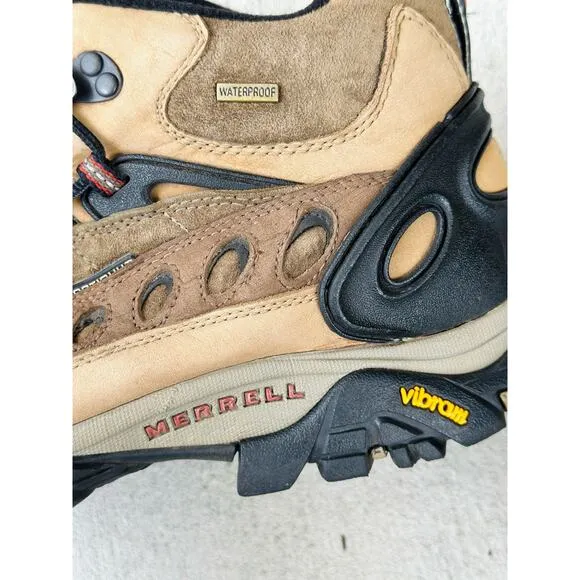 Merrell Pulse II Waterproof Mid Brown Performance Hiking Shoes Men’s US11 / EU45