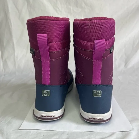 Merrell Snow Bank 2.0 Winter Snow Boots 200 Gram Insulated Youth Girls Size 6​