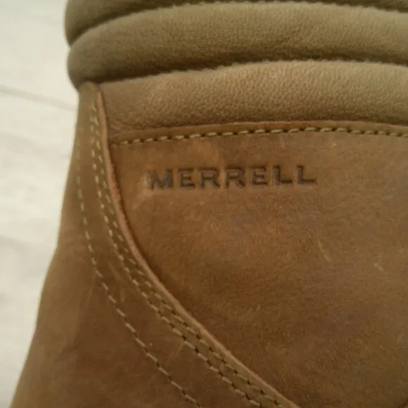 Merrell Tremblant Wedge Waterproof Lace up Boots Size 10.5