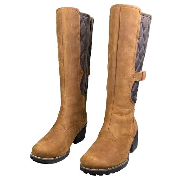 Merrell Women's Chateau Oak Brown Suede Waterproof Boot Size US 7