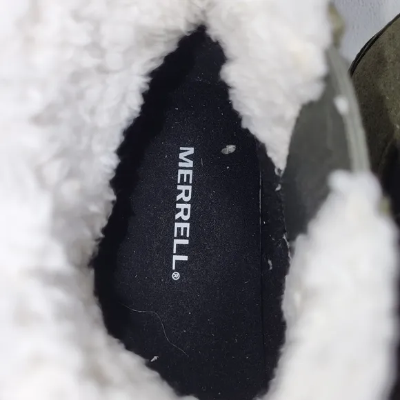 Merrell Womens Juno Olive Snow Boots J003822 Size 8 Medium (B, M)