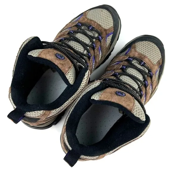 Merrell Women's Moab 2 Mid Vent Hiking Boots Bracken/Purple Size 8.5 J06050W