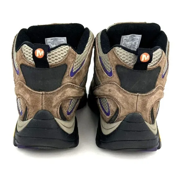 Merrell Women's Moab 2 Mid Vent Hiking Boots Bracken/Purple Size 8.5 J06050W