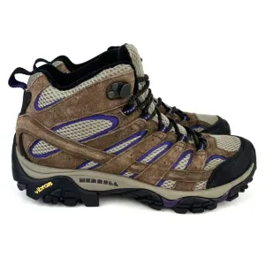 Merrell Women's Moab 2 Mid Vent Hiking Boots Bracken/Purple Size 8.5 J06050W