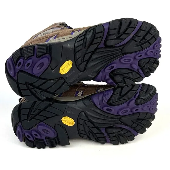 Merrell Women's Moab 2 Mid Vent Hiking Boots Bracken/Purple Size 8.5 J06050W