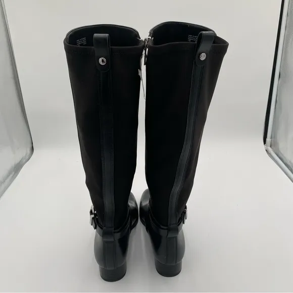 Michael Kors Arley Tall Black Leather Knee High Riding Boots Boot Shoes (NWOT)