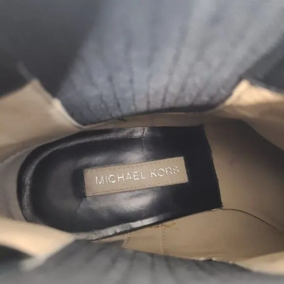 MICHAEL KORS COLLECTION Boots Womens 35 5 Black Patrice Pointed Leather Bootie