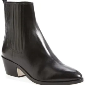 MICHAEL KORS COLLECTION Boots Womens 35 5 Black Patrice Pointed Leather Bootie