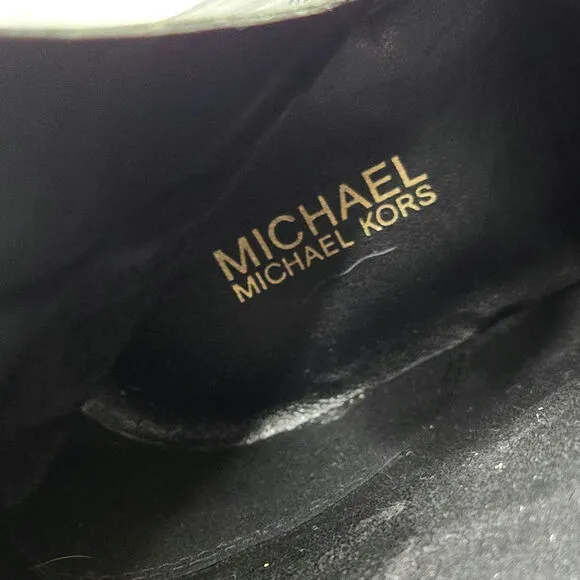 Michael Kors EUC logo winter boots 8 black brown