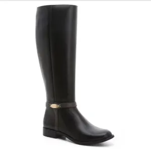 Michael Kors Finley Tall Boot Black/Brown 8.5