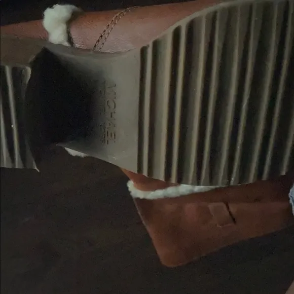 Michael Kors long leather sheep skin boots