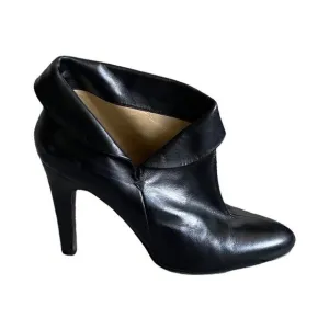 MICHAEL MICHAEL KORS Black Leather High Heel Ankle Boots 9.5