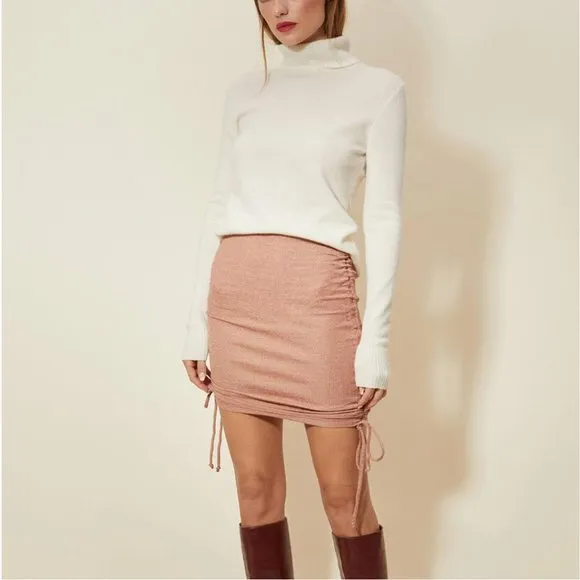Michael Stars Skirt Jessa Adjustable Mini Skirt in Terra Shine NWT