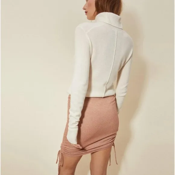 Michael Stars Skirt Jessa Adjustable Mini Skirt in Terra Shine NWT