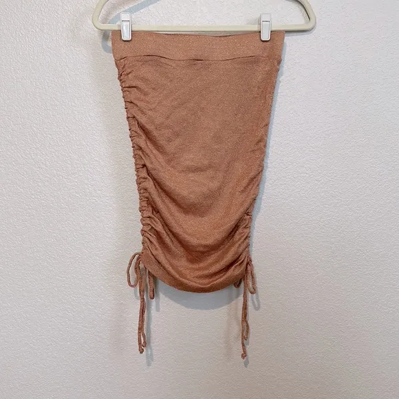 Michael Stars Skirt Jessa Adjustable Mini Skirt in Terra Shine NWT
