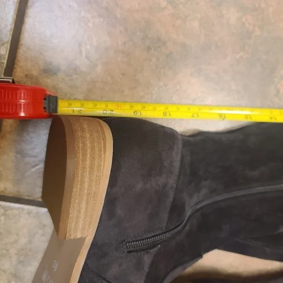 Mi.iM Guen Tall over the Knee  Stretchy charcoal Boots size 8.5