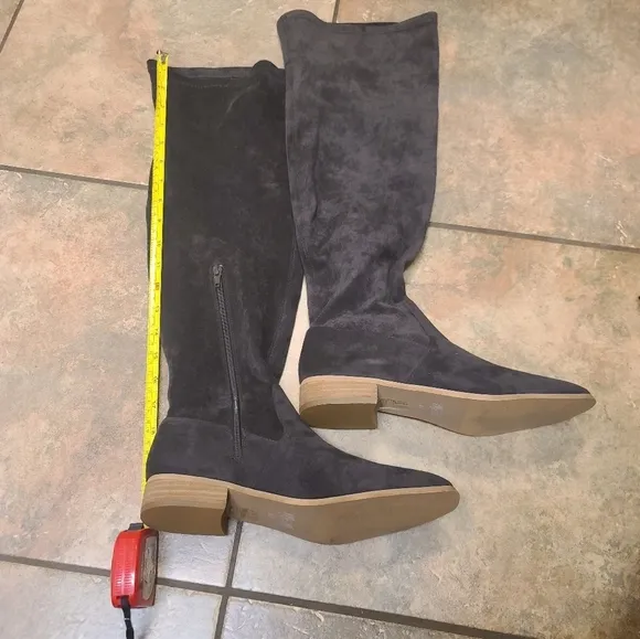 Mi.iM Guen Tall over the Knee  Stretchy charcoal Boots size 8.5