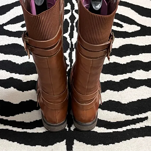 Miz Mooz Kelsey Tall Leather Equestrian Riding Boots Size 7