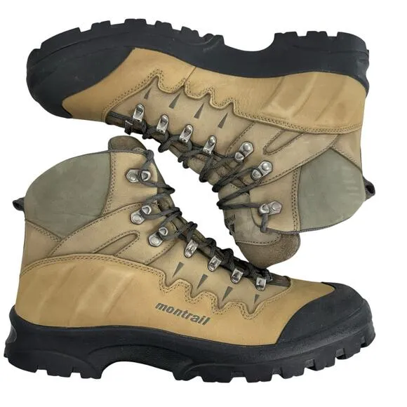 Montrail Torre Integrafit Brown Leather Hiking Trail Boots Vibram Men's Size 13
