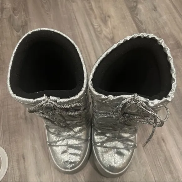 Moon Boot Silver Winter &amp; Rain Boots