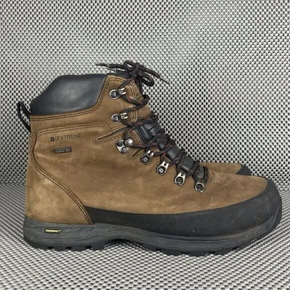 Mountain Warehouse Odyssey Extreme Boots Mens Size 10 Brown Waterproof Hiking
