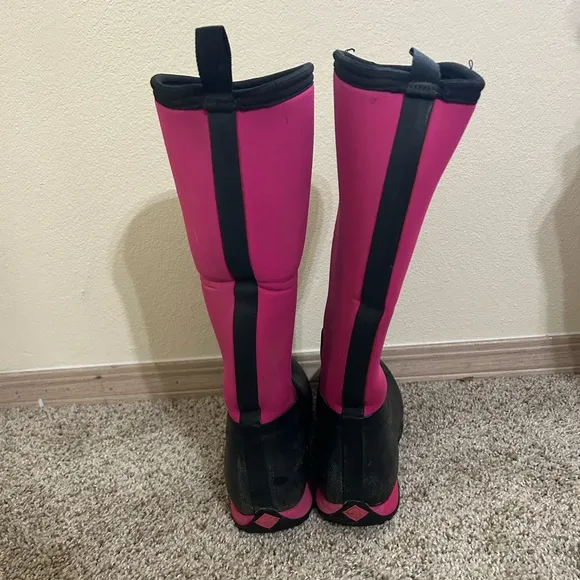 Muck Arctic Adventure Tall Rubber Women's Winter Boots Hot Pink Black Size 7 EVA
