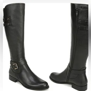 Naturalizer Jackie leather tall riding  wide calf boot size 5