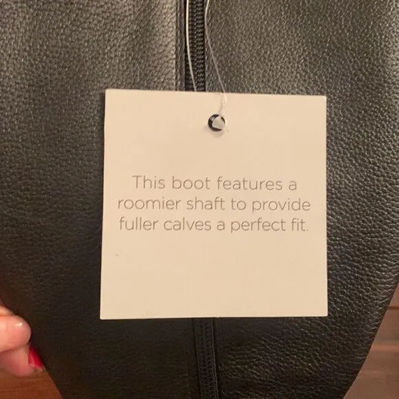 Naturalizer Jackie leather tall riding  wide calf boot size 5
