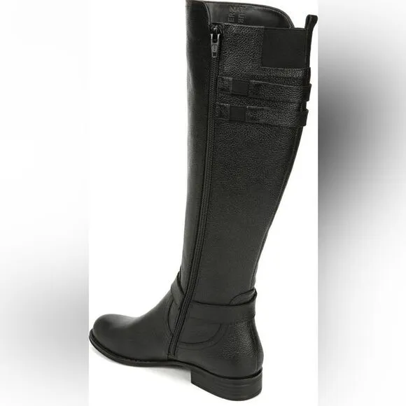 Naturalizer Jackie leather tall riding  wide calf boot size 5