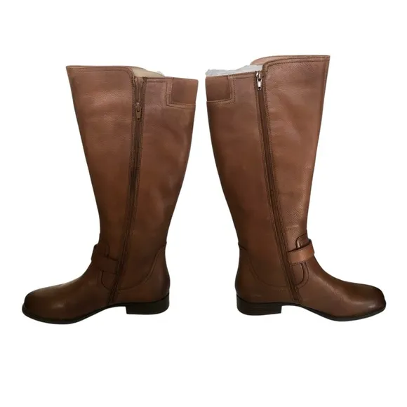 Naturalizer Jayden Riding Boots Saddle Tan Brown NIB Size 7.5