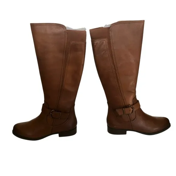 Naturalizer Jayden Riding Boots Saddle Tan Brown NIB Size 7.5