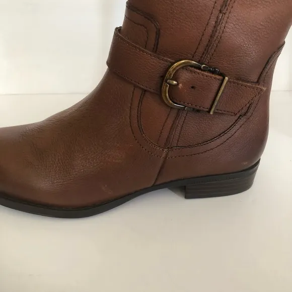 Naturalizer Jayden Riding Boots Saddle Tan Brown NIB Size 7.5