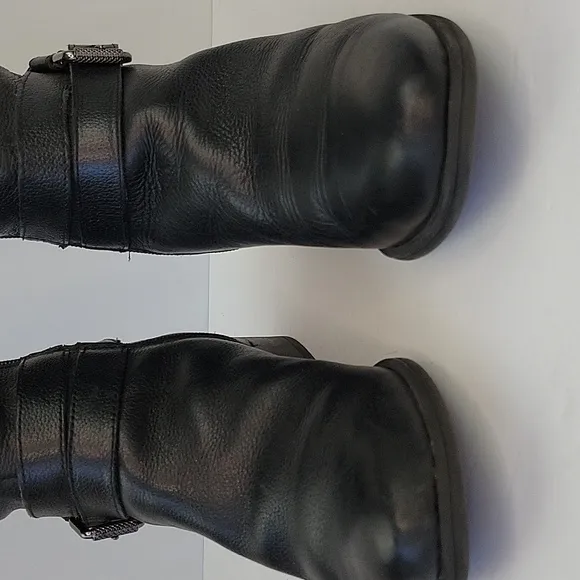 Naturalizer Kane Leather Riding Boots Black Size 8.5