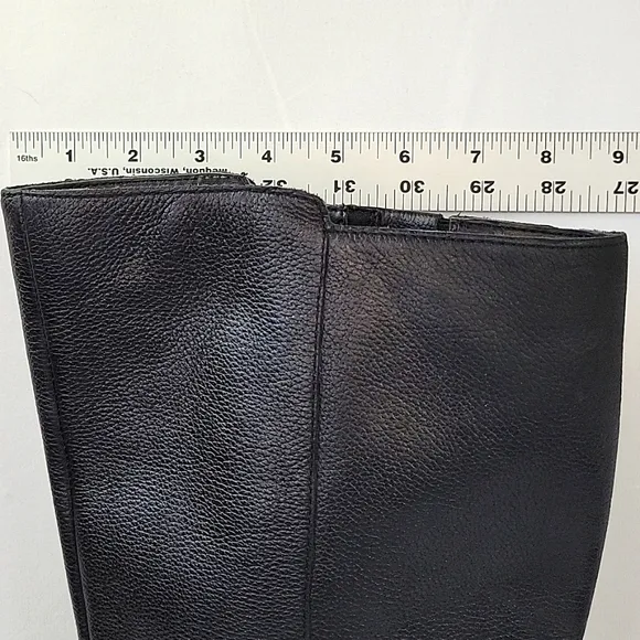 Naturalizer Kane Leather Riding Boots Black Size 8.5