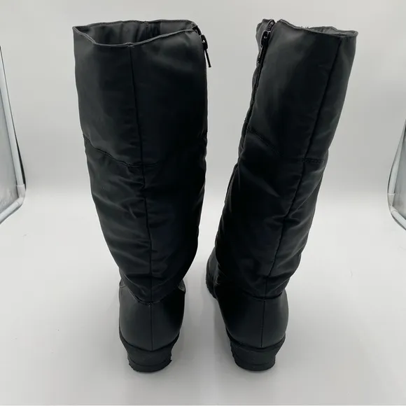 Naturalizer Knee High Tall Puffer Eskimo Winter Snow Boots Shoes Black Size 7.5