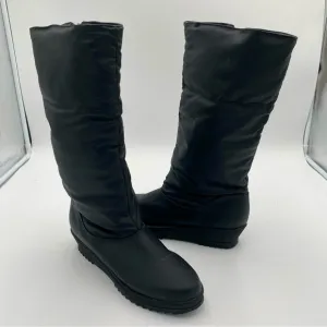 Naturalizer Knee High Tall Puffer Eskimo Winter Snow Boots Shoes Black Size 7.5